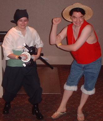 Matt & Lise as Luffy & Zoro